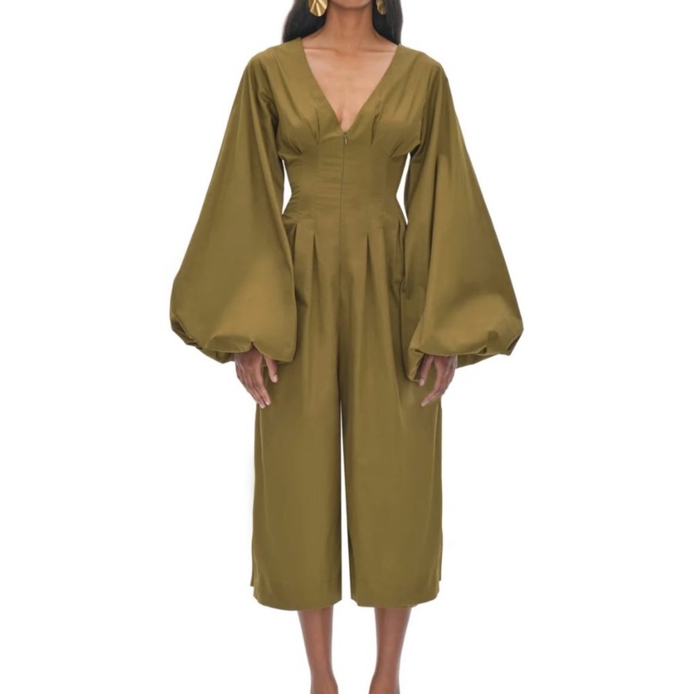 Andrea Iyamah Nia Olive Green Women's Jumpsuit